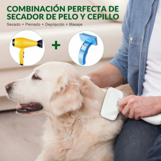 CEPILLO CON SECADORA PARA PERROS