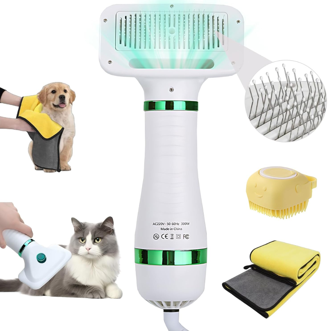 CEPILLO CON SECADORA PARA PERROS