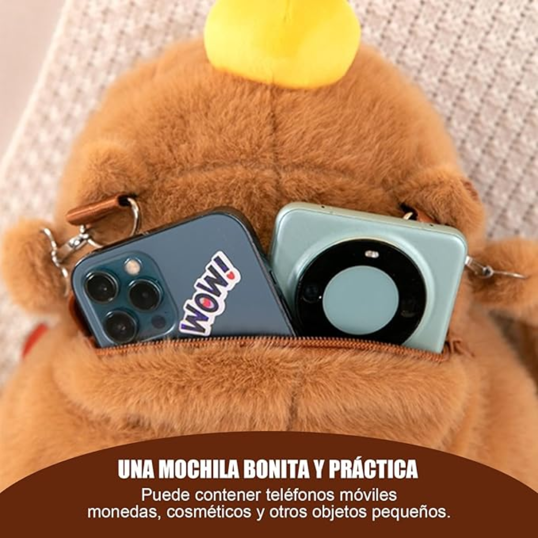 MOCHILA DE CAPIBARA ACOLCHADA